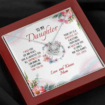 To My Daughter May You Always Feel Loved - Necklace SO34V - Charming Present