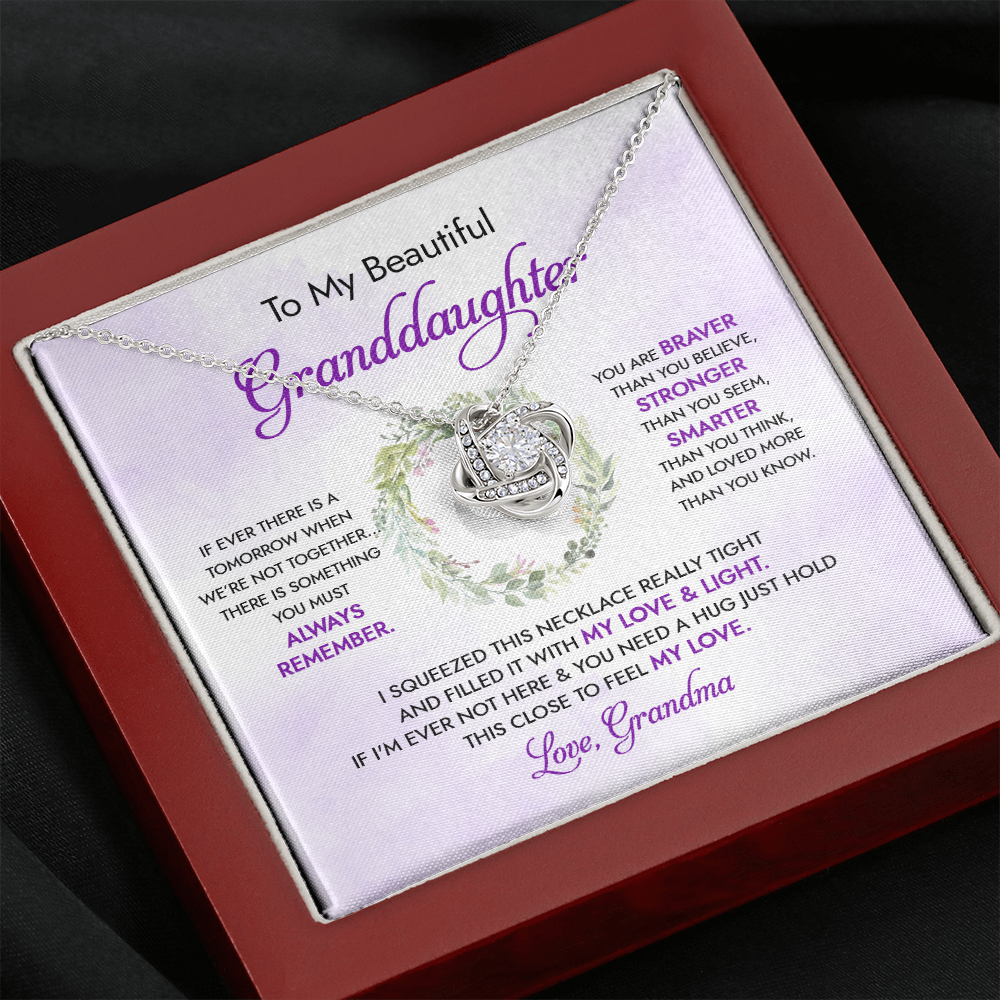 To My Beautiful Granddaughter - My Love And Light - Necklace DR18