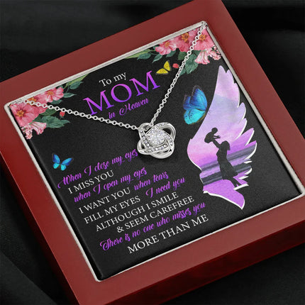 To My Mom In Heaven - I Miss You - Necklace SO91T - Charming Present