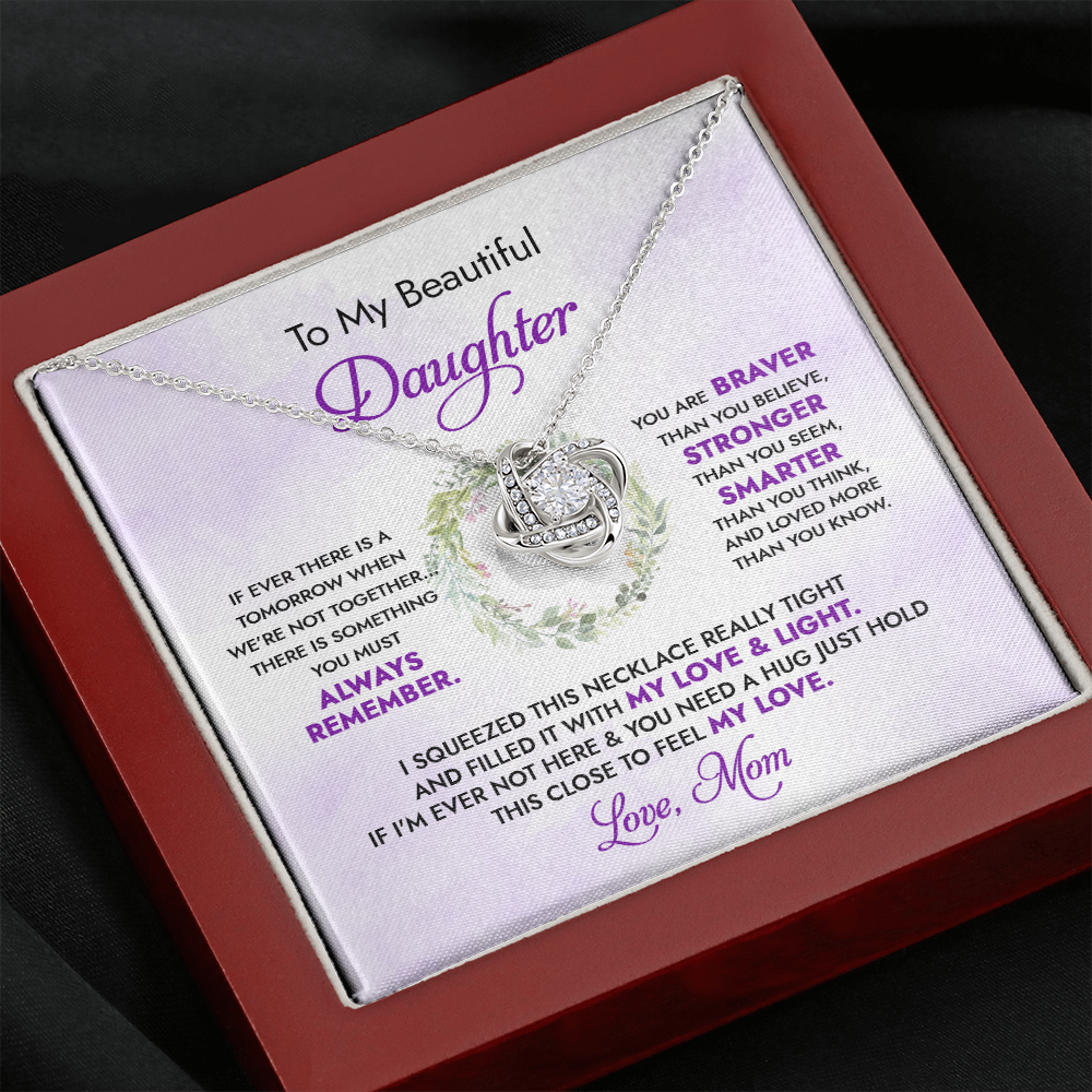 To My Beautiful Daughter - My Love And Light - Necklace DR18v2
