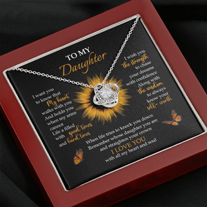 To My Daughter - My Heart Walks With You - Necklace SO65V