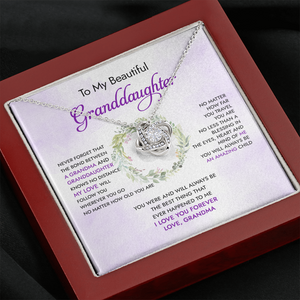 To My Granddaughter You Will Always Be An Amazing Child - Necklace SO91