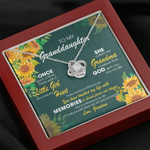 To My Granddaughter - God Sent You Into My Life - Necklace DR12