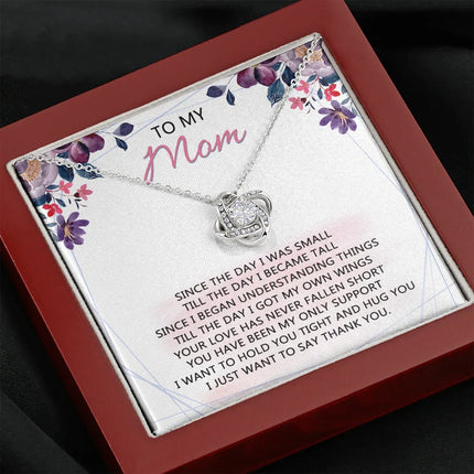 To My Mom - Your Love Has Been My Only Support - Necklace SO59V - Charming Present