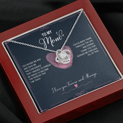 To My Mom - Thank You For Guiding Me Through All Of This - Necklace SO124V - Charming Present