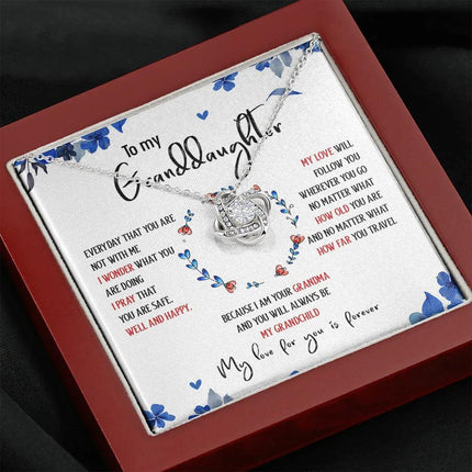 To My Granddaughter My Love For You Is Forever - Necklace SO35T - Charming Present