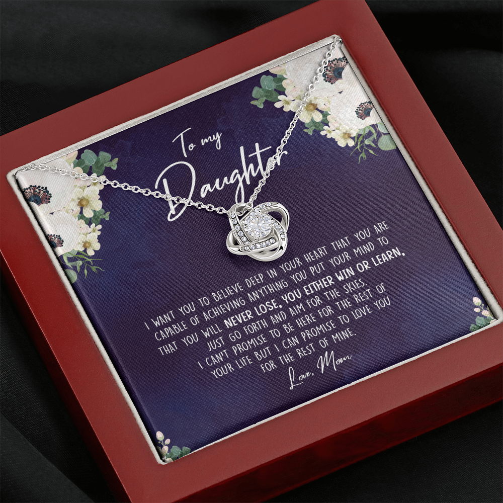 To My Daughter - You Either Win Or Learn -Necklace SO68