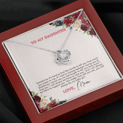 To My Daughter You Will Always Be My Girl Necklace SO73 - Charming Present