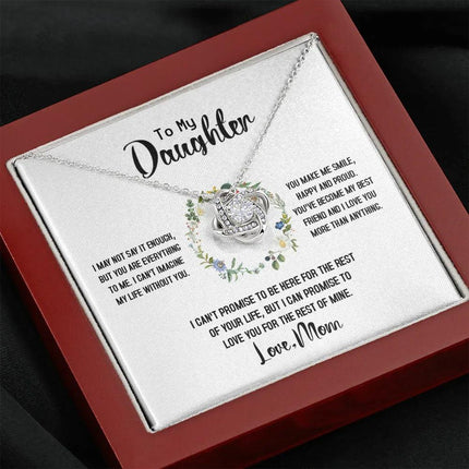 To My Daughter - Love You For The Rest Of Mine - Necklace SO141T - Charming Present