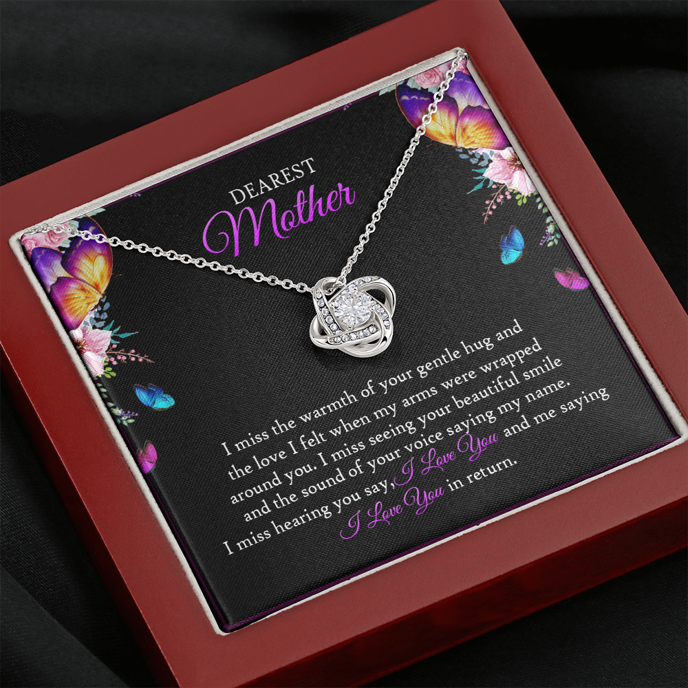 To My Mom In Heaven - I Miss The Warmth Of Your Gentle Hug - Necklace SO90V