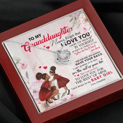 To My Granddaughter - You Will Always Be My Baby Girl - Necklace DR09 - Charming Present