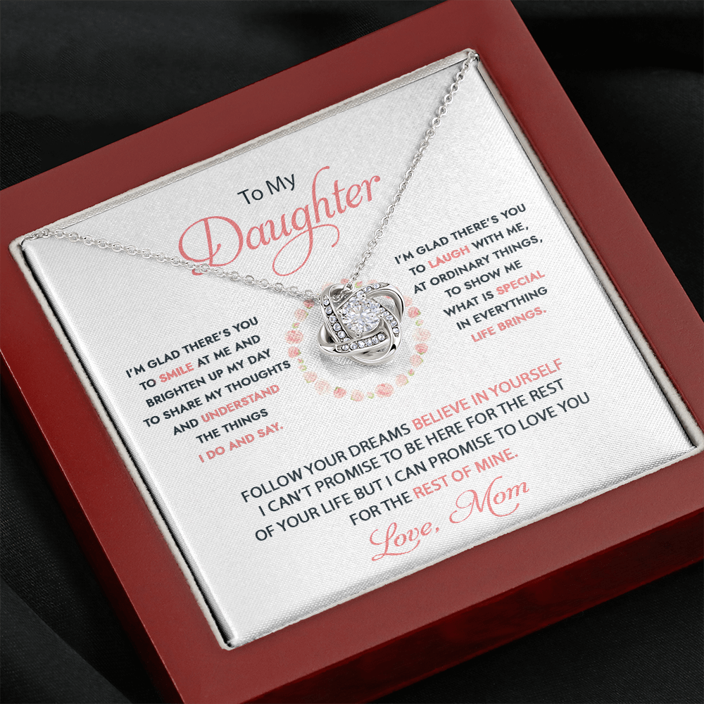 To My Daughter - I'm Glad There's You - Necklace DR07