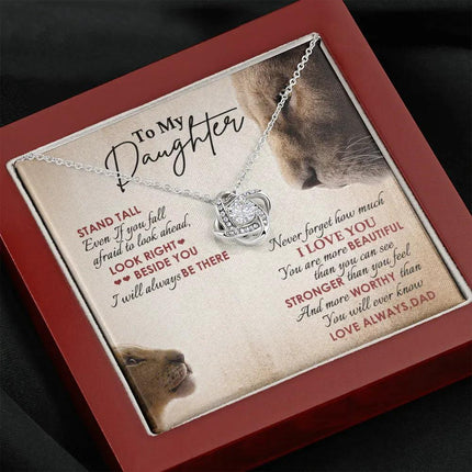 To My Daughter - Never Forget How Much I Love You - Necklace SO78V - Charming Present