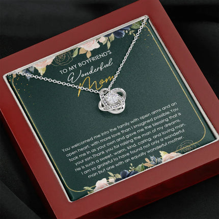 To My Boyfriend's Mom Thank You For Raising The Man Of My Dreams Necklace SO22V - Charming Present