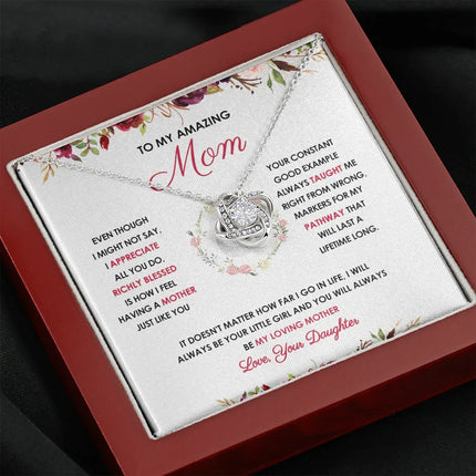 To My Mother - You Will Always Be My Loving Mother - Necklace SO58V - Charming Present