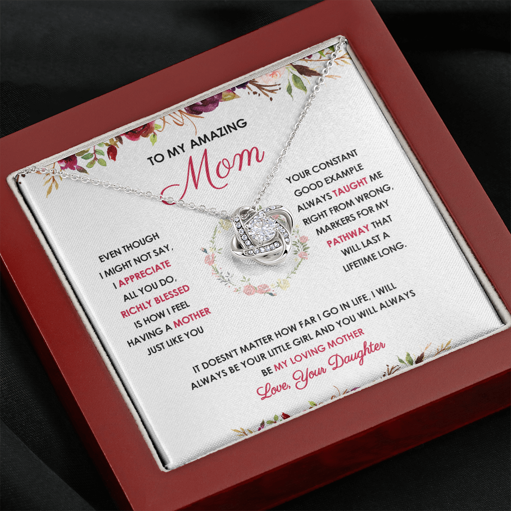 To My Mother - You Will Always Be My Loving Mother - Necklace SO58V