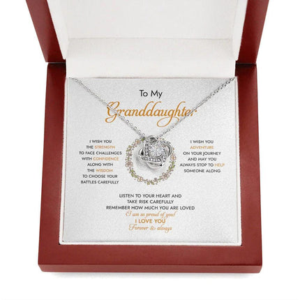 To My Granddaughter I Am So Proud Of You - Necklace SO94 - Charming Present