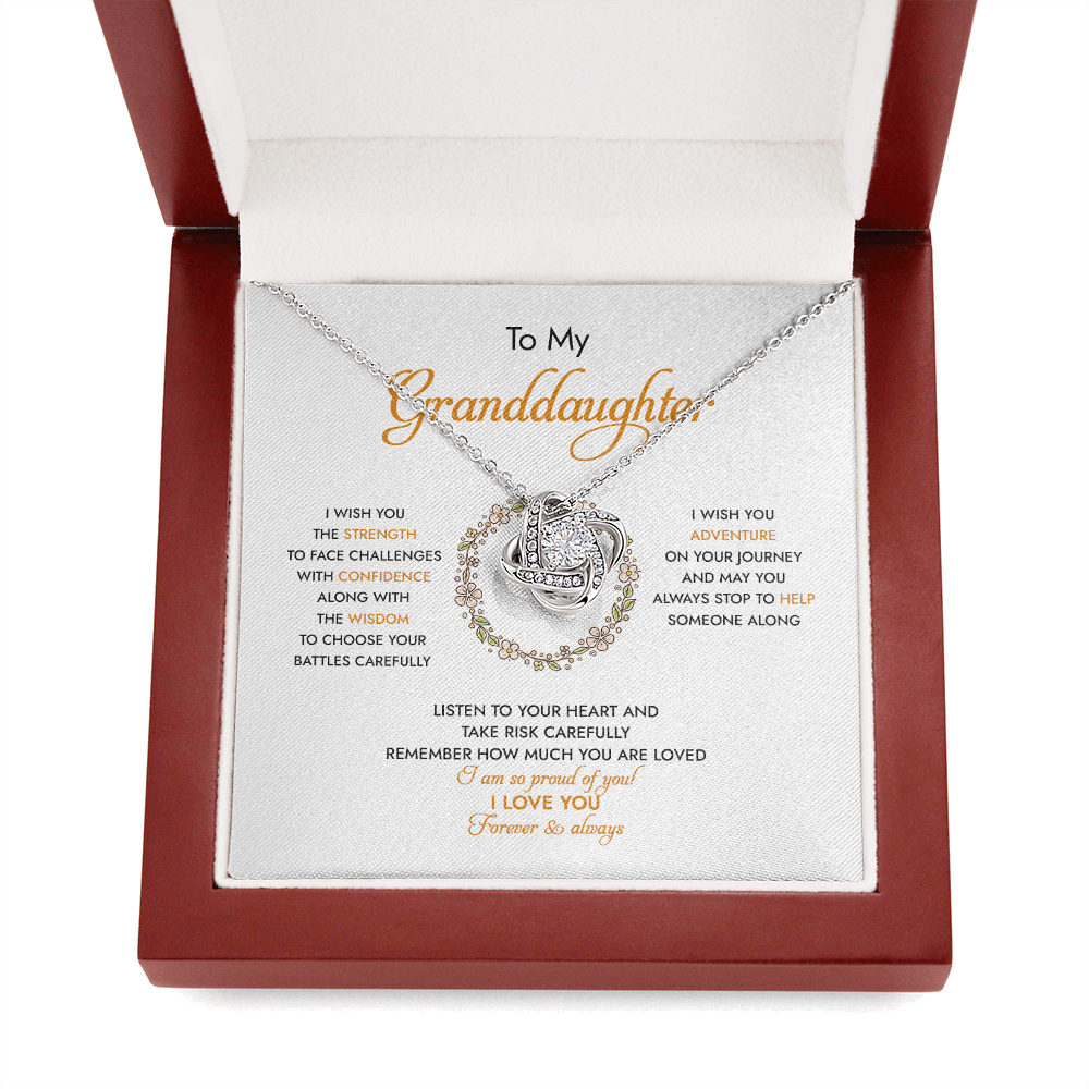 To My Granddaughter I Am So Proud Of You - Necklace SO94