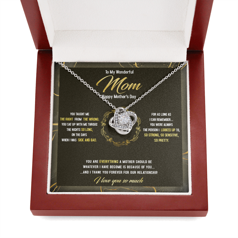 To The Best Mom - Happy Mother's Day The Person I Looked Up To - Necklace SO41Tv2