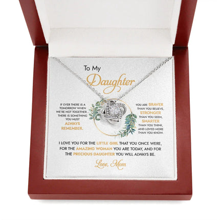 To My Daughter - I Love You For The Little Girl - Necklace DR05 - Charming Present