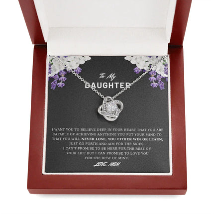 To My Daughter - Believe Deep In Your Heart - Necklace DR03 - Charming Present