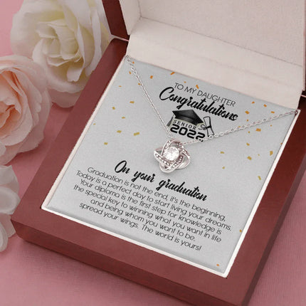 To My Daughter - Congratulation On Your Graduation - Necklace SO107T - Charming Present