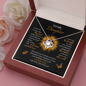 To My Daughter - My Heart Walks With You - Necklace SO65V