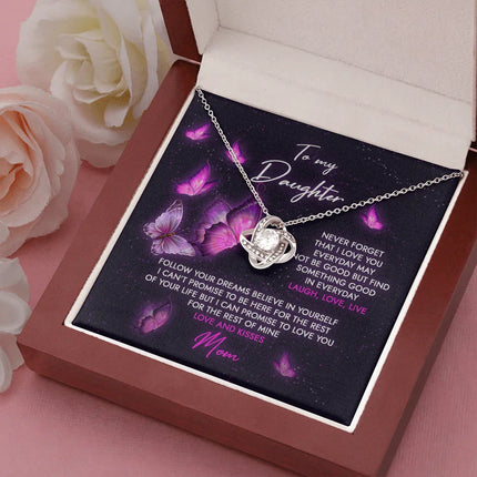 To My Daughter - Never Forget That I Love You - Necklace SO69 - Charming Present