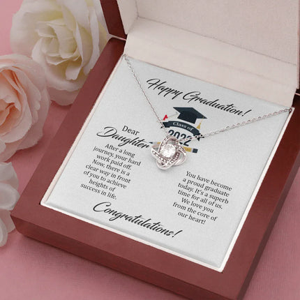 To My Daughter - Happy Your Graduation - Necklace SO110T - Charming Present