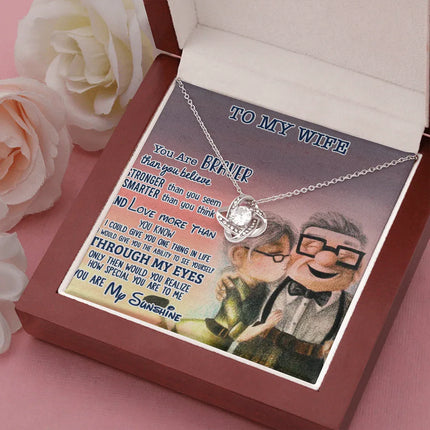 To My Wife You Are My Sunshine Necklace SO07v1 - Charming Present