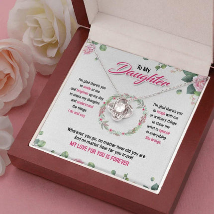 To My Daughter My Love For You Is Forever - Necklace SO37T - Charming Present