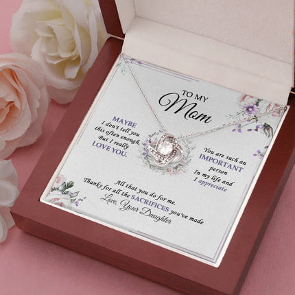 To My Mom - I Really Love You - Necklace SO38V - Charming Present
