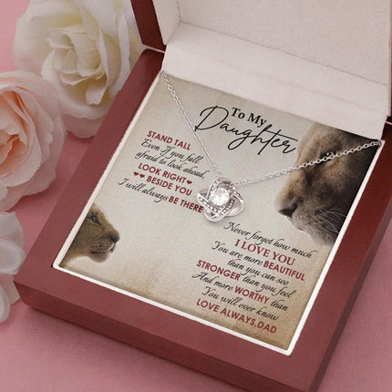 To My Daughter - Never Forget How Much I Love You - Necklace SO78V - Charming Present