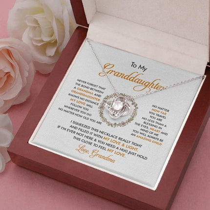 To My Granddaughter - Never Forget That The Bond Between A Grandma And Granddaughter - Necklace DR17 - Charming Present