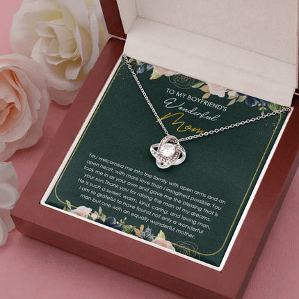 To My Boyfriend's Mom Thank You For Raising The Man Of My Dreams Necklace SO22V - Charming Present
