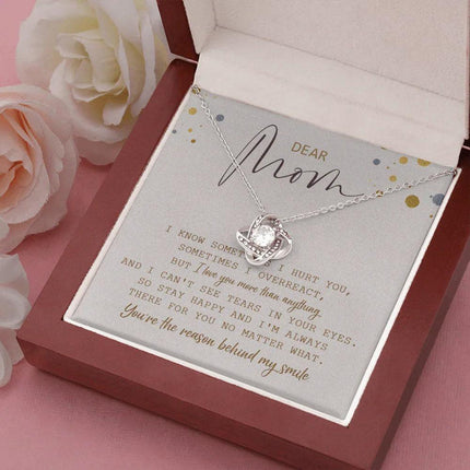 Dear Mom You're The Reason Behind My Smile Necklace SO21T - Charming Present