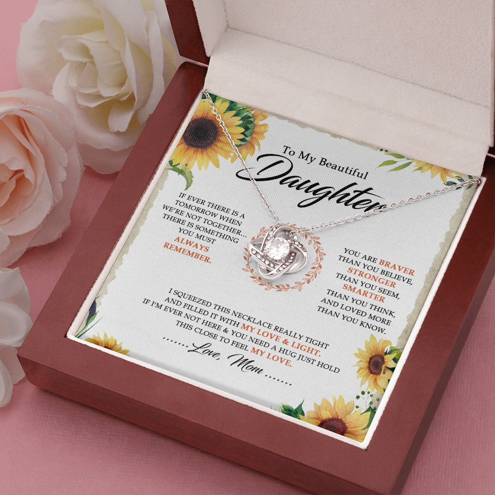 To My Beautiful Daughter - You Are Braver Than You Believe - Necklace SO18V