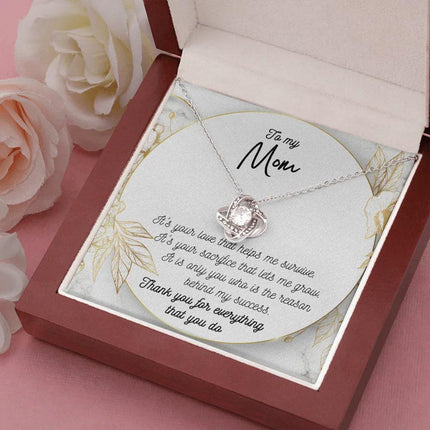 To My Mom Thank You For Everything That You Do Necklace SO45 - Charming Present