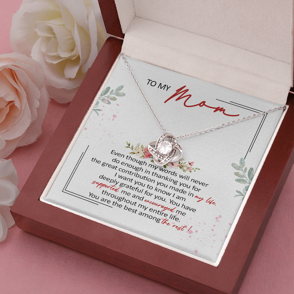 To My Mom You Are The Best Among The Rest Necklace SO61