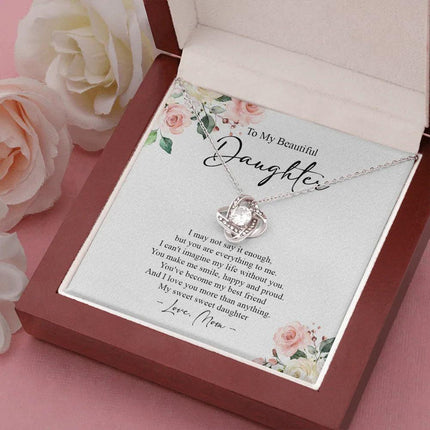 To My Daughter I Love You More Than Anything Necklace SO71 - Charming Present