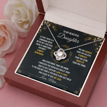 To My Beautiful Daughter - You Are Braver Than You Believe - Necklace SO40V - Charming Present