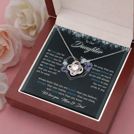To Our Daughter We Love You Mom & Dad - Necklace SO47T - Charming Present