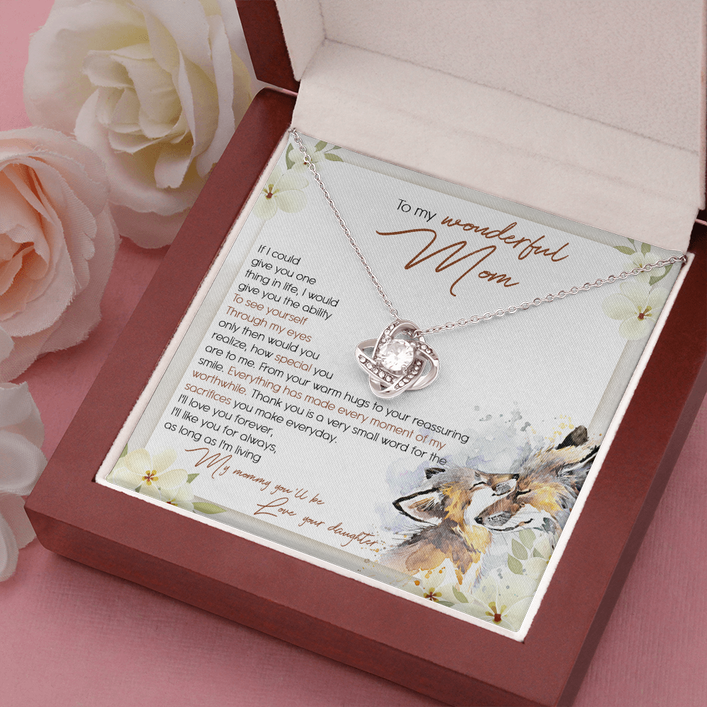 To My Wonderful Mom - I'll Love You Forever - Necklace SO50T