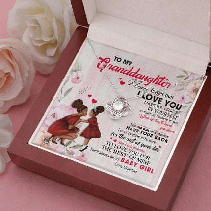 To My Granddaughter - You Will Always Be My Baby Girl - Necklace DR09 - Charming Present