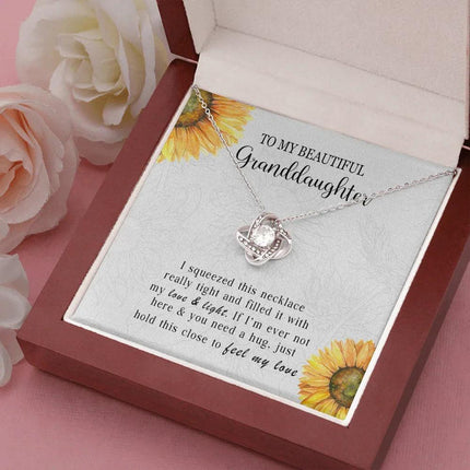 To My Granddaughter - Feel My Love - Necklace DR10 - Charming Present