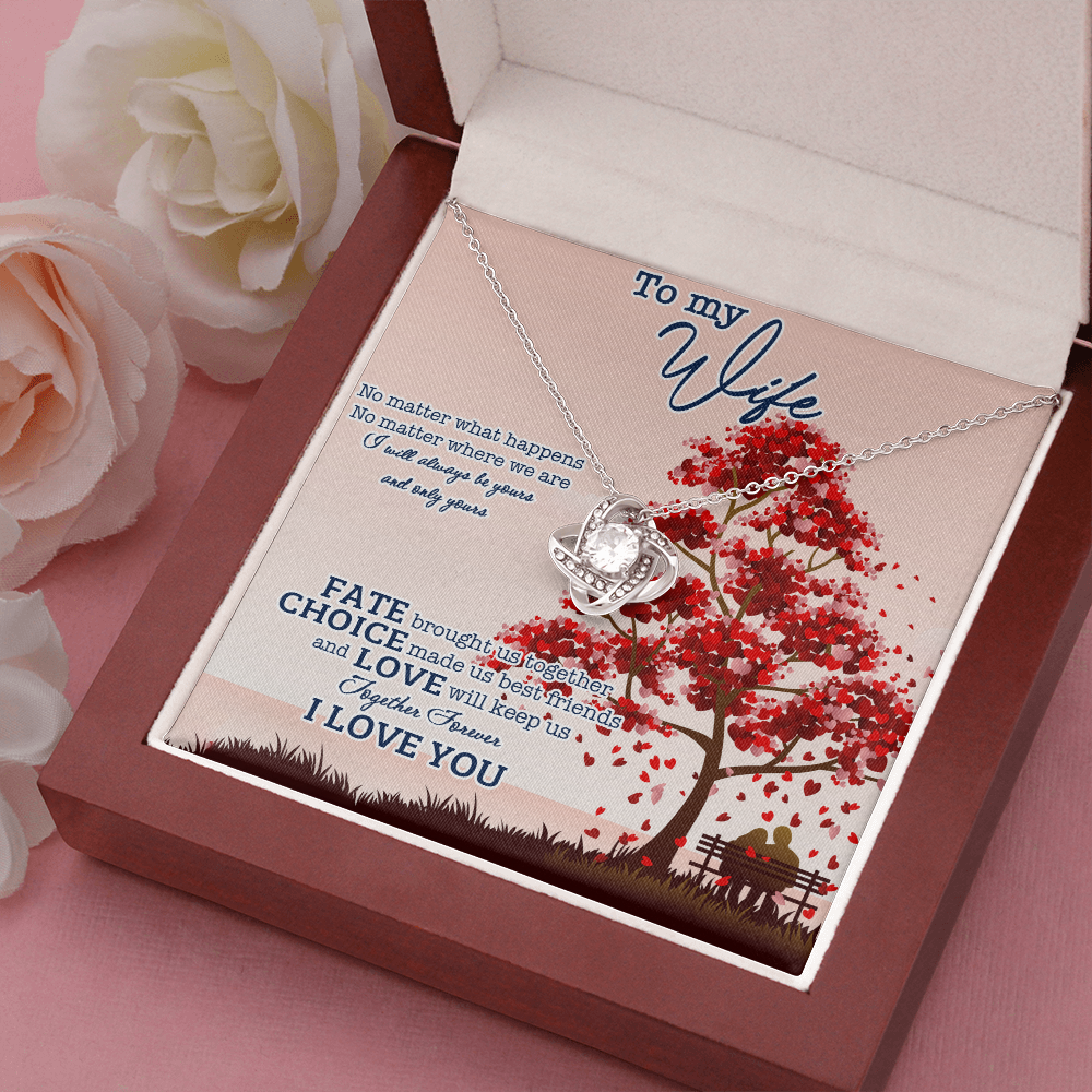 To My Wife No Matter What Happens I Will Always Be Yours Necklace SO10v1