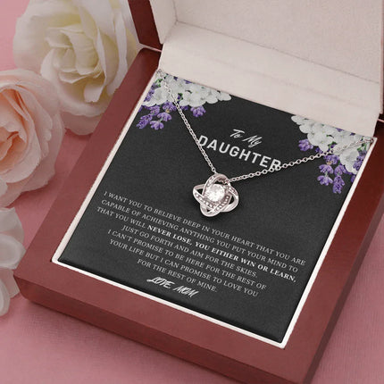 To My Daughter - Believe Deep In Your Heart - Necklace DR03 - Charming Present