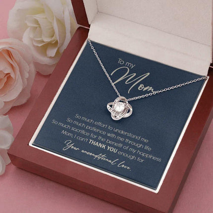 To My Mom I Can't Thank You Enough Necklace SO10T - Charming Present
