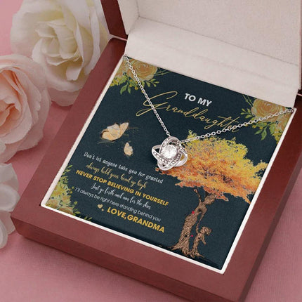 To My Granddaughter - Always Hold Your Head Up High - Necklace DR13 - Charming Present