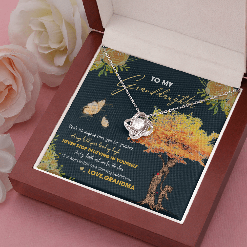To My Granddaughter - Always Hold Your Head Up High - Necklace DR13
